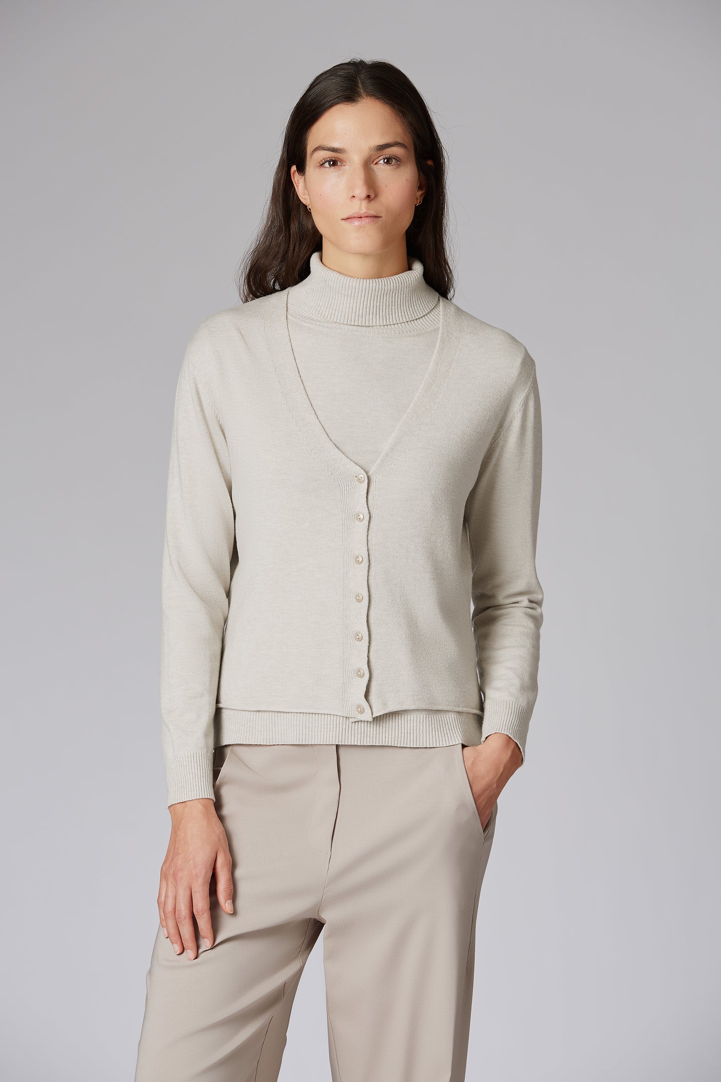 YELLOW LABEL Basic Strickjacke