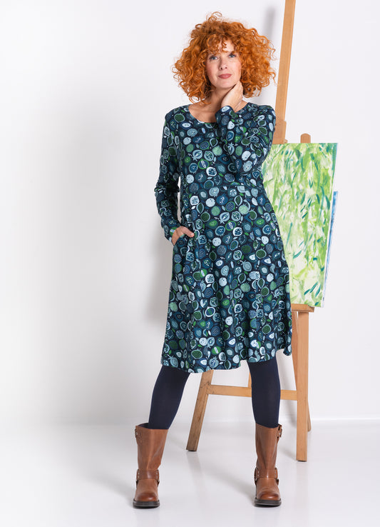 HEIDEKÖNIGIN Kleid GRANATA