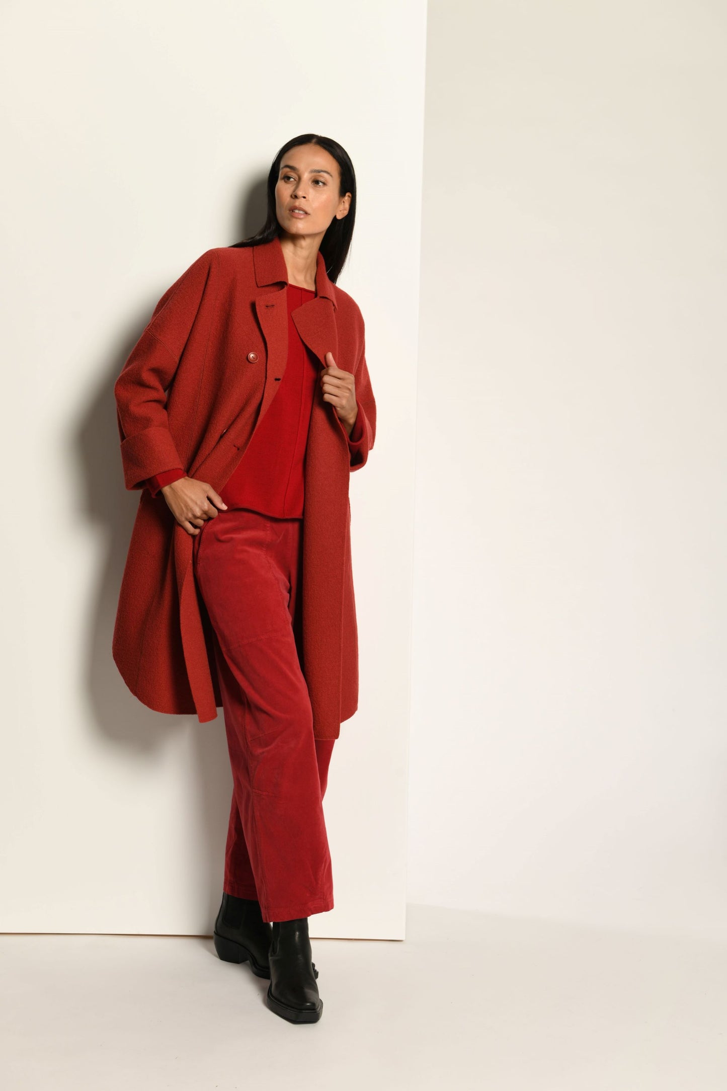 VETONO Pullover mit Knopfleiste