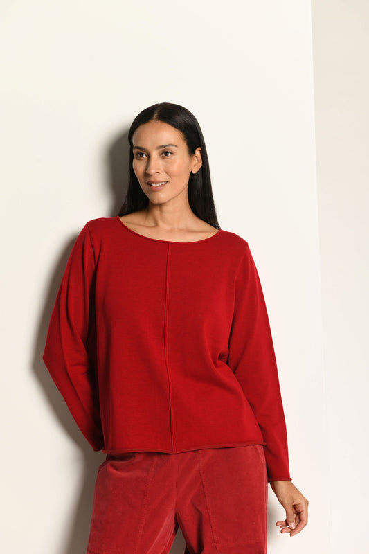 VETONO Pullover mit Knopfleiste