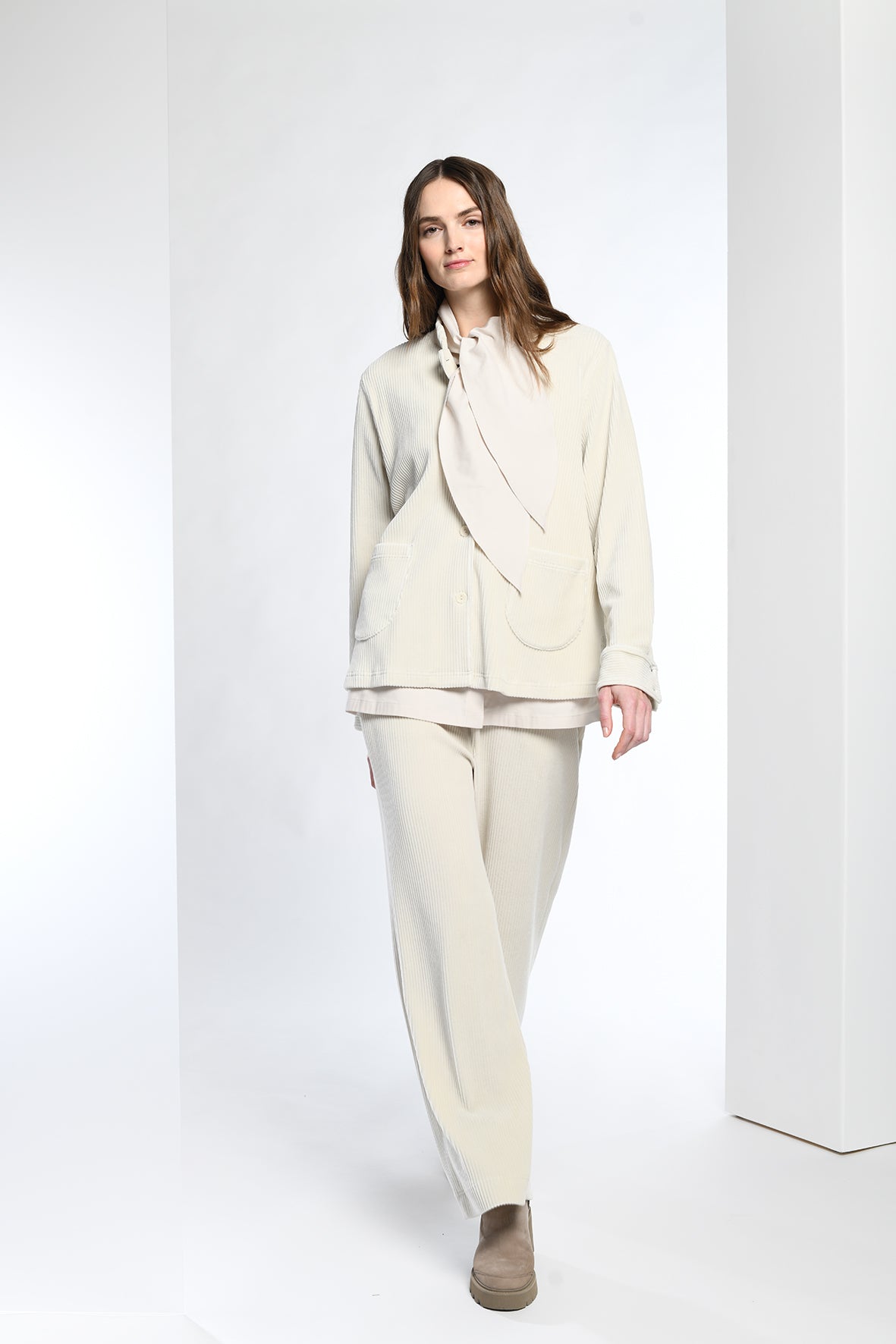 Vetono Bluse mit Kragen