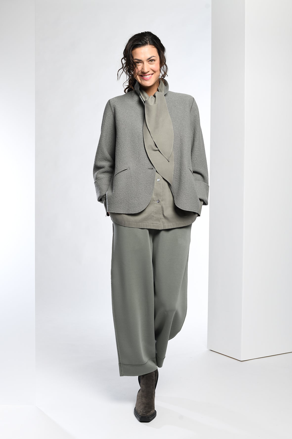 Vetono Bluse mit Kragen