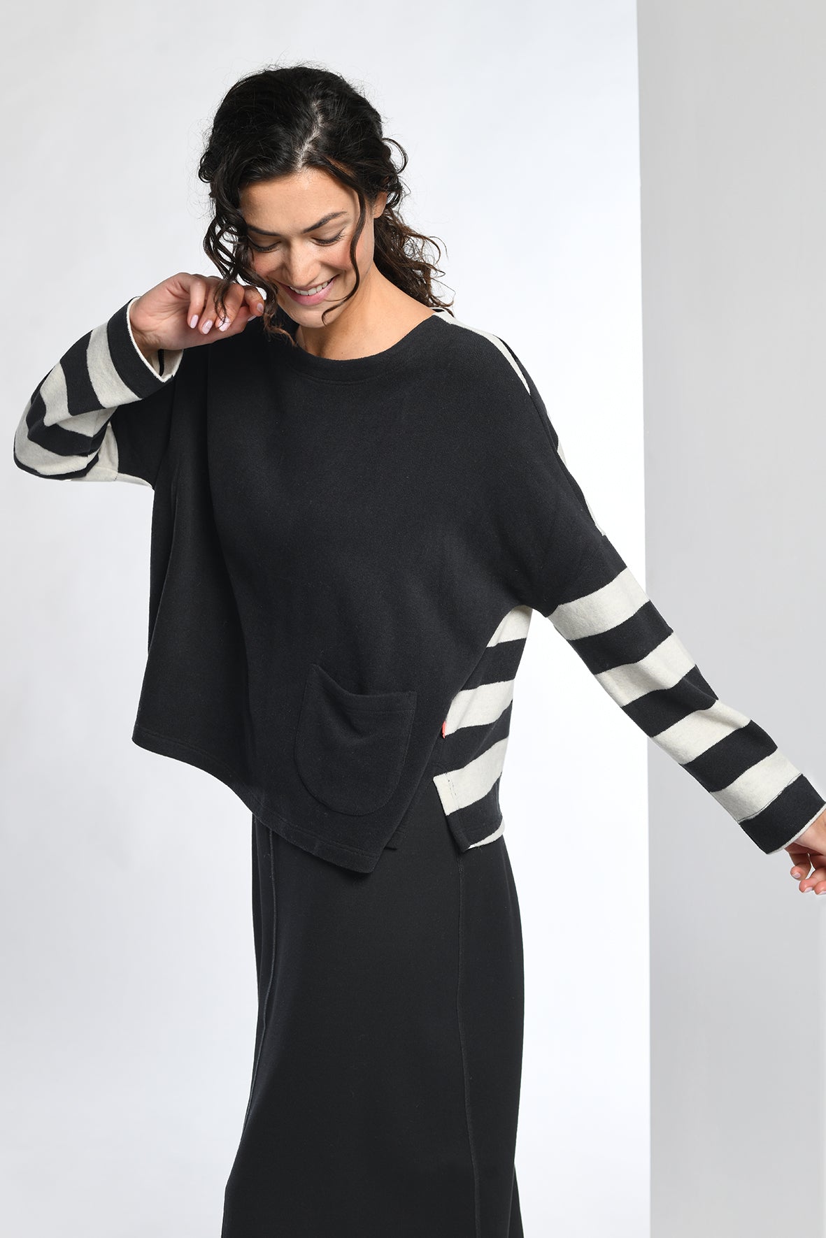 Vetono Pullover, kastig