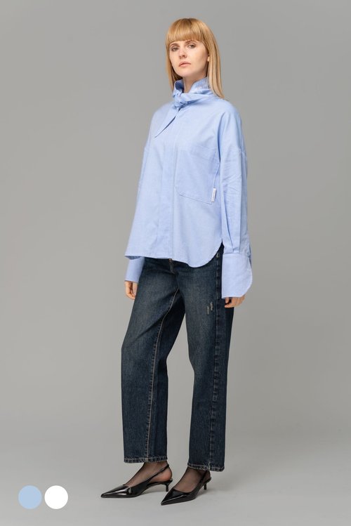 Arché Oxfort Shirt with Scarf