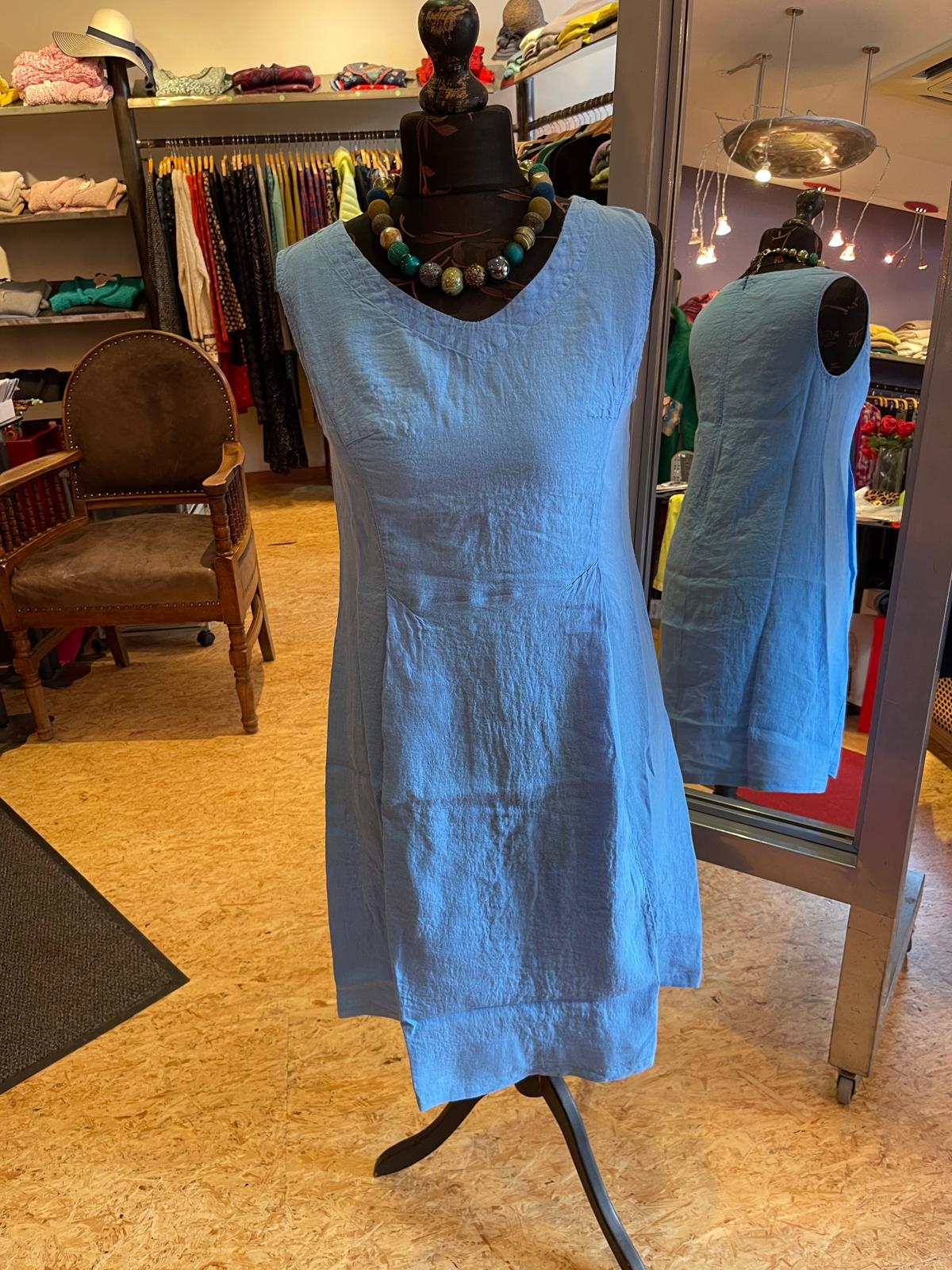 Heidekönigin Kleid o. Ärmel Leinen