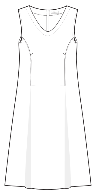 Heidekönigin Kleid o. Ärmel Leinen